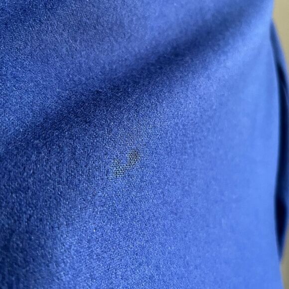 Peter Nygard Vtg Blue Wool Embroidered Coat 14P Longline Button Front Boho Chic - Picture 11 of 12